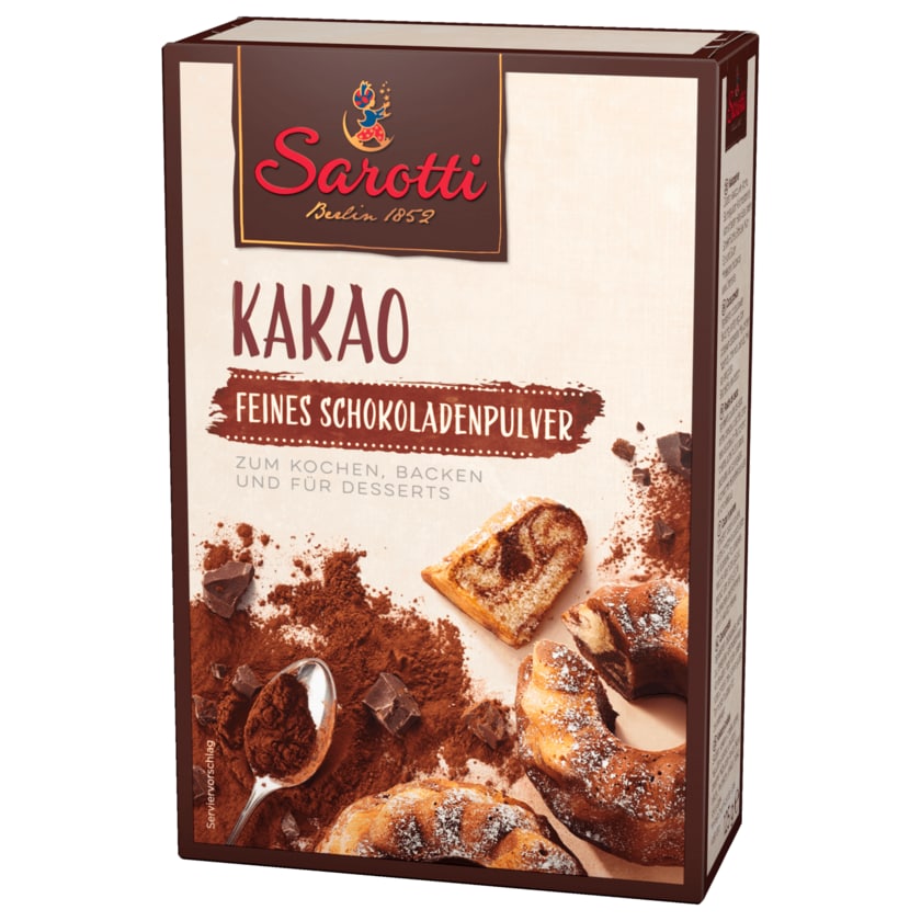 Sarotti Feines Schokoladenpulver Kakao 125g